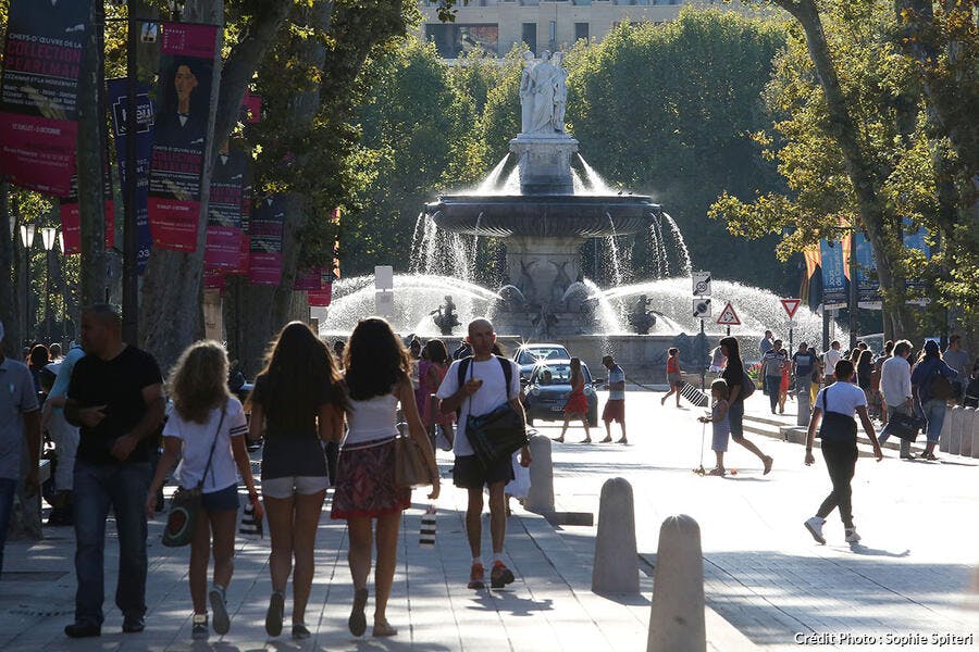 La Rotonde vue depuis le cours Mirabeau