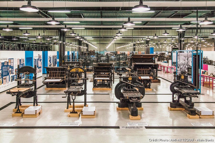 Machines à l'Atelier musée de l'imprimerie, AMI