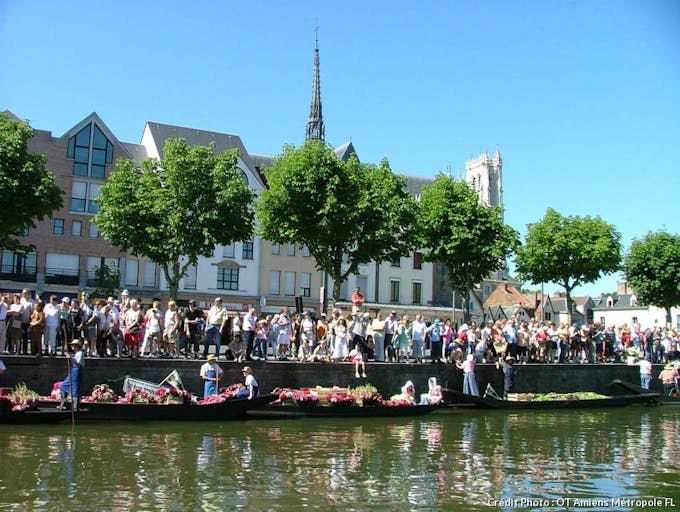 Marché sur l'eau à Amiens