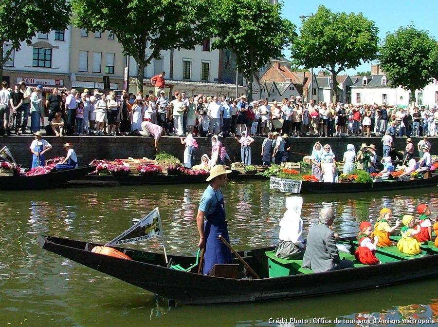 Le marché sur l'eau à Amiens