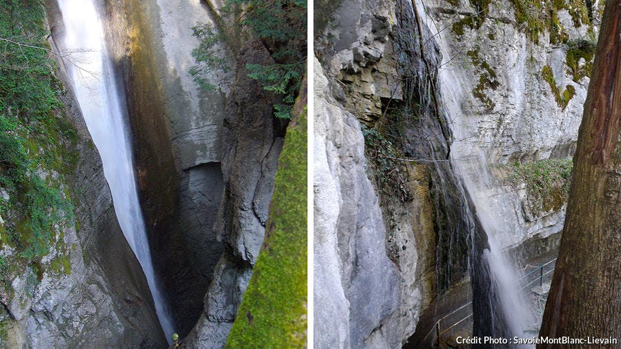 La cascade d'Angon, en Haute-Savoie