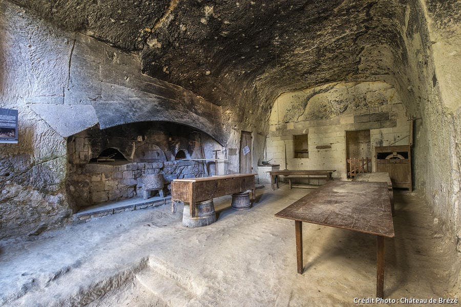Souterrain du château de Brézé