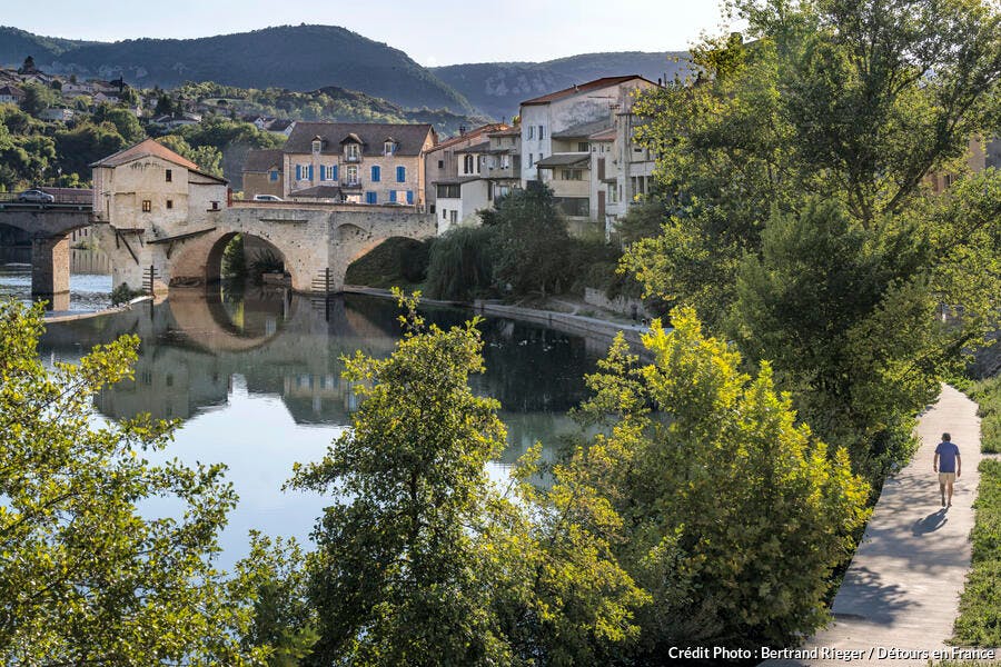 Le Pont Vieux à Millau dans l'Aveyon