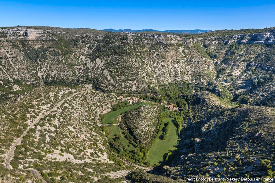 Le cirque de Navacelles dans l'Hérault