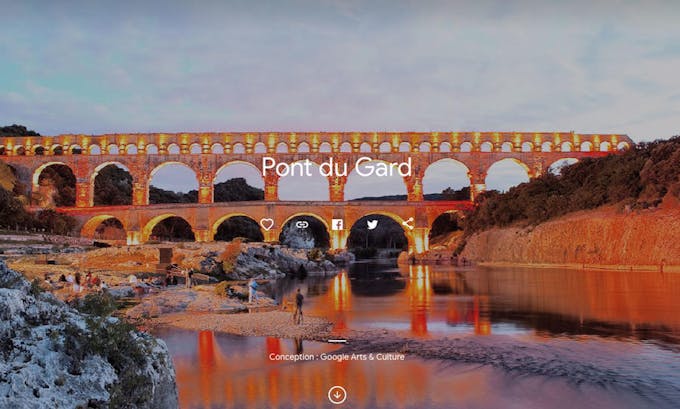 Le Pont du Gard en visite virtuelle sur Google Arts and Culture