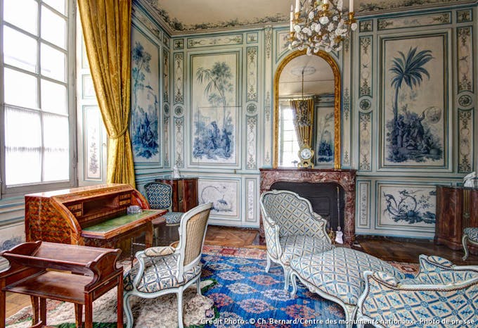 Le boudoir camaïeu du château de Champs-sur-Marne
