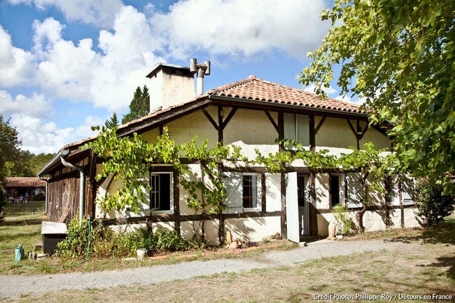 L'écomusée dans le hameau de Bouricos à Pontenx-les-Forges dans les Landes