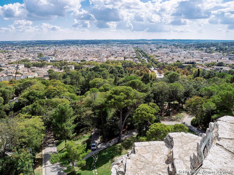 Vue de Nîmes depuis la tour Magne