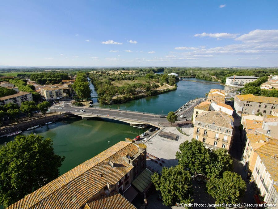 L'Hérault et le canal du Midi à Agde