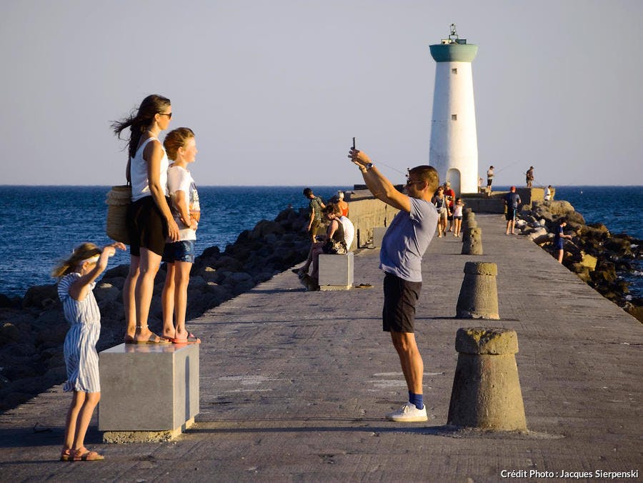 La jetée du Grau d'Agde
