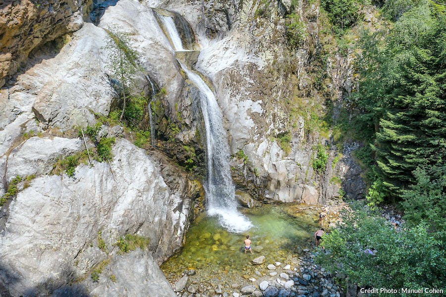 La cascade des Anglais au pied du massif du Canigou