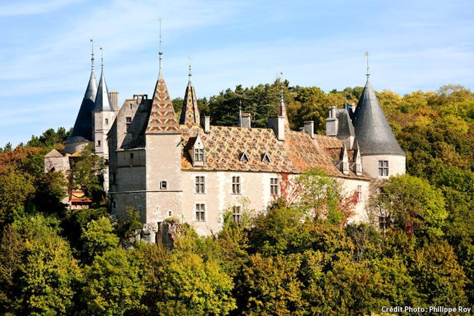 Le château médiéval de Rochepot, en Bourgogne 