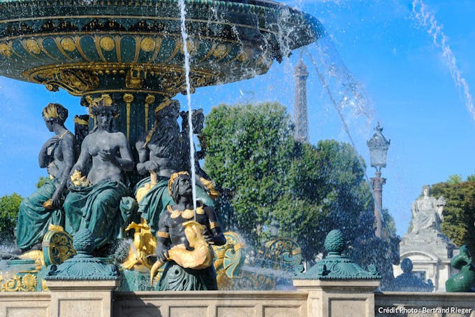 La fontaine des Mers place de la Concorde à Paris