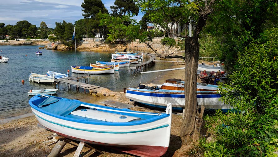 Le port de l'Olivette, cap d'Antibes (Côte d'Azur)
