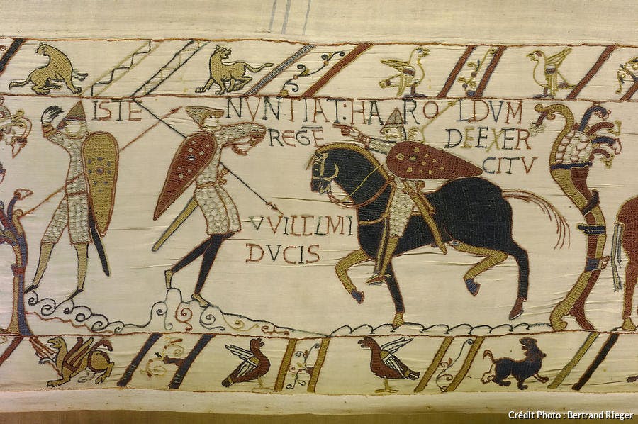 Zoom sur la tapisserie de Bayeux