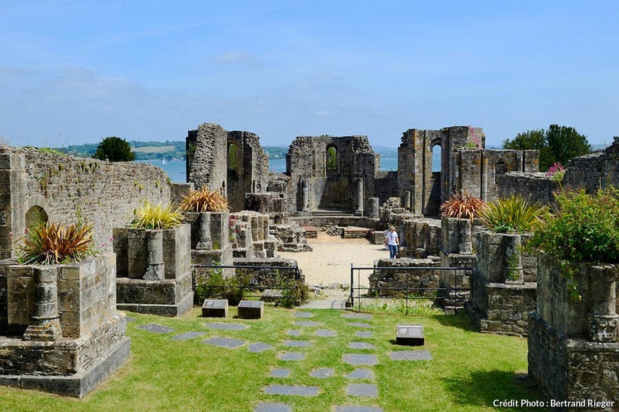 Les ruines de l'abbaye de Landevennec