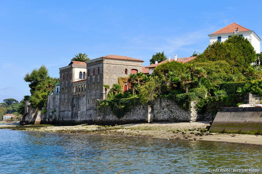 La villa mauresque, dans la baie d'Hendaye, au Pays Basque