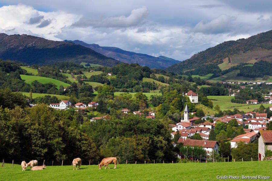 Le village de Saint-Etienne de Baigorry, au Pays Basque