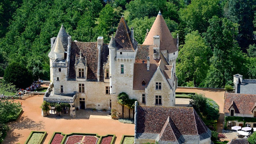 Le château des Milandes, dans le Périgord
