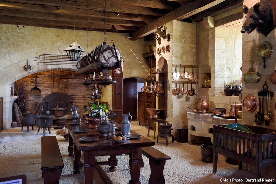 Cuisine du château de Fénelon, dans le Périgord noir