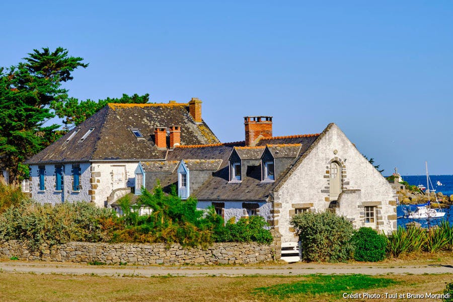 Maison du peintre Marin-Marie sur la Grande-Île, îles Chausey (Normandie)