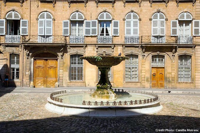 La fontaine d'Albertas à Aix-en-Provence