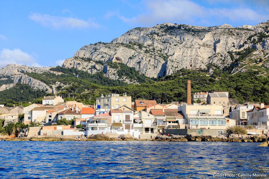 Le petit port de la Madrague à Marseille
