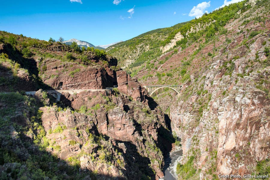 Les gorges de Daluis, dans le parc national du Mercantour (Alpes-Maritimes)
