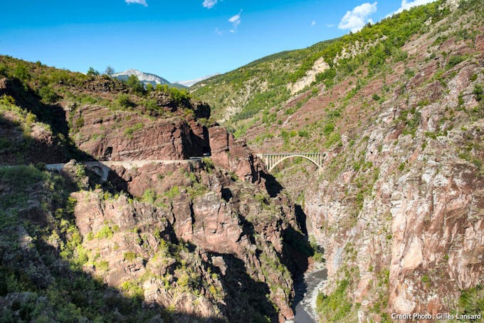 Les gorges de Daluis, dans le parc national du Mercantour (Alpes-Maritimes)