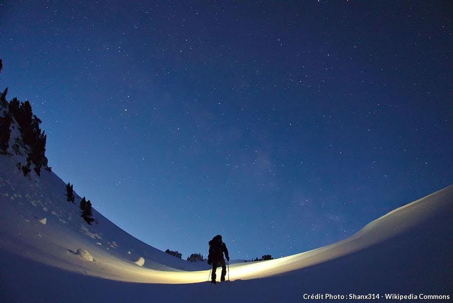 Ciel étoilé en montagne