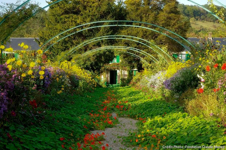jardin de la maison de Claude Monet