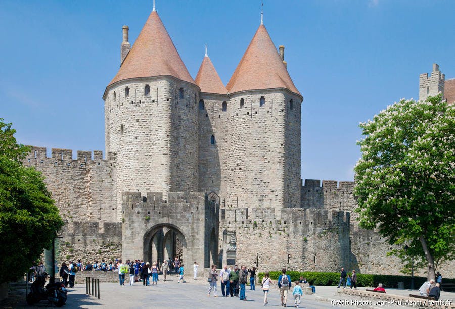 Carcassonne, porte Narbonnaise (Aude)