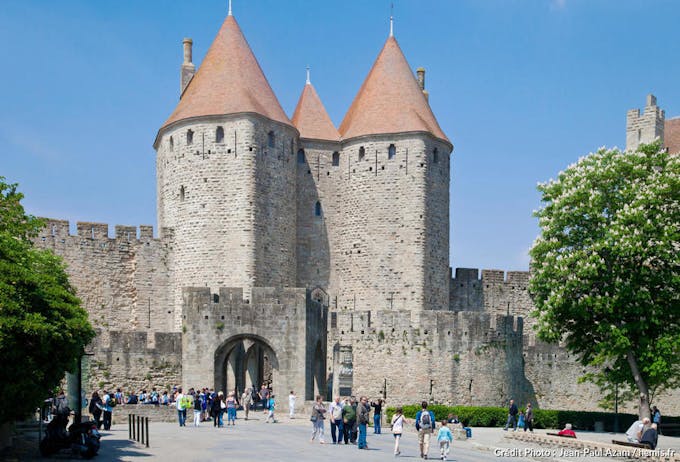 Carcassonne, porte Narbonnaise (Aude)