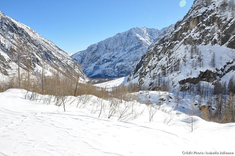 Vallon enneigé d'Ailefroide