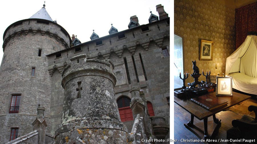 Entrée et intérieur du château de Combourg