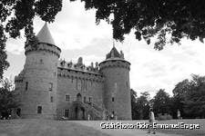 Château de Combourg en noir et blanc