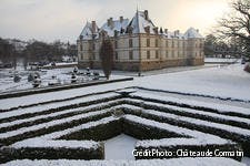 Chateau de Cormatin sous la neige