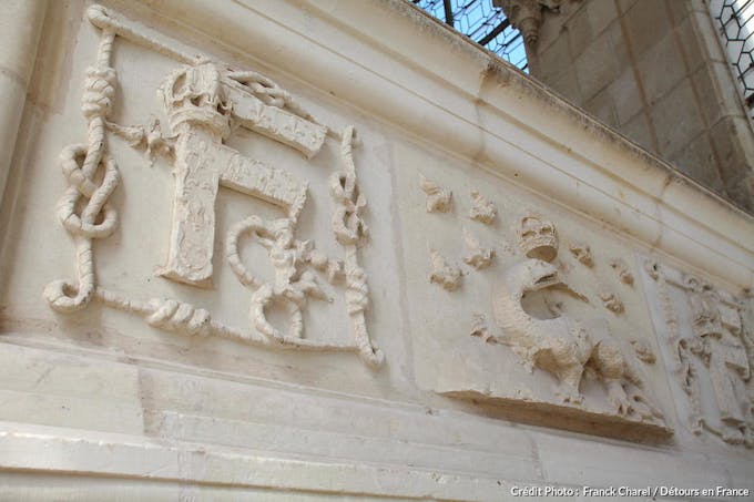 Symboles représentants François 1er au château de Chambord