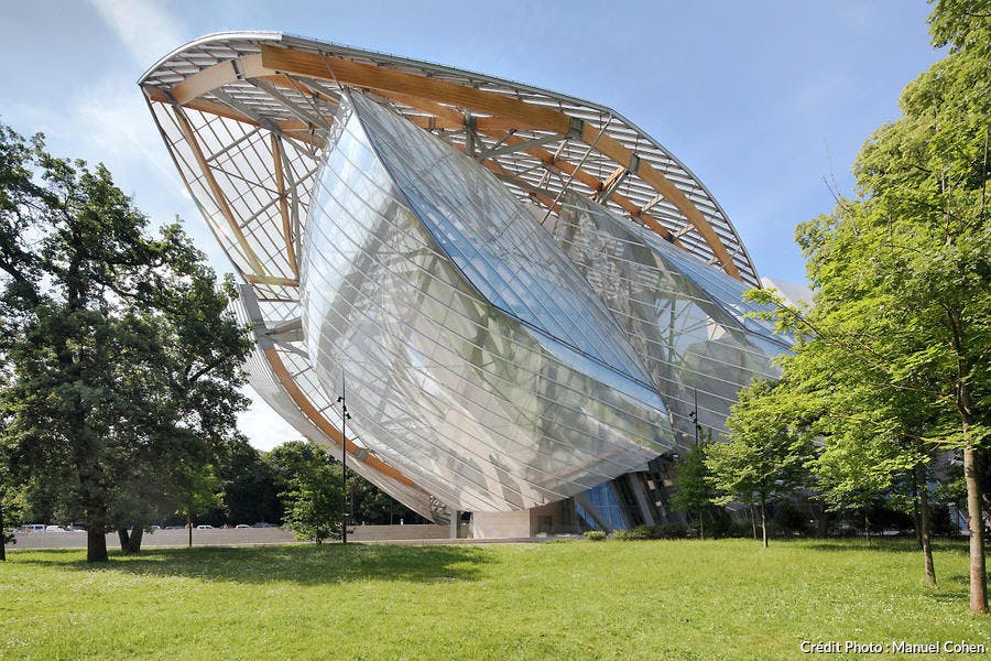 La fondation Louis-Vuitton, à Boulogne-Billancourt