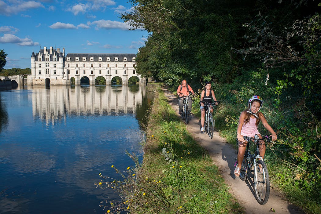 La Loire à Vélo à Chenonceau (Indre-et-Loire)