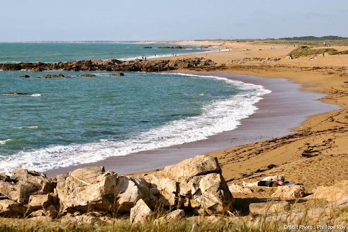 La plage de la Paracou, aux Sables d'Olonne (Vendée)