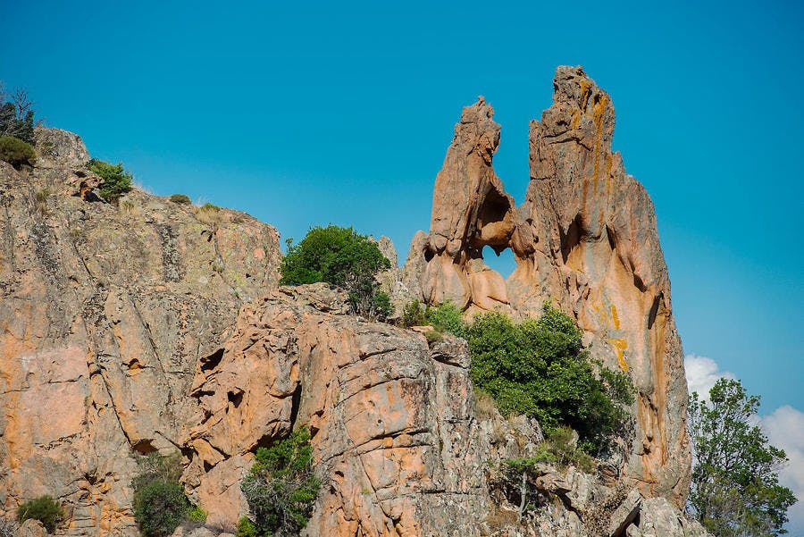 Calanche de Piana - cœur dans la roche