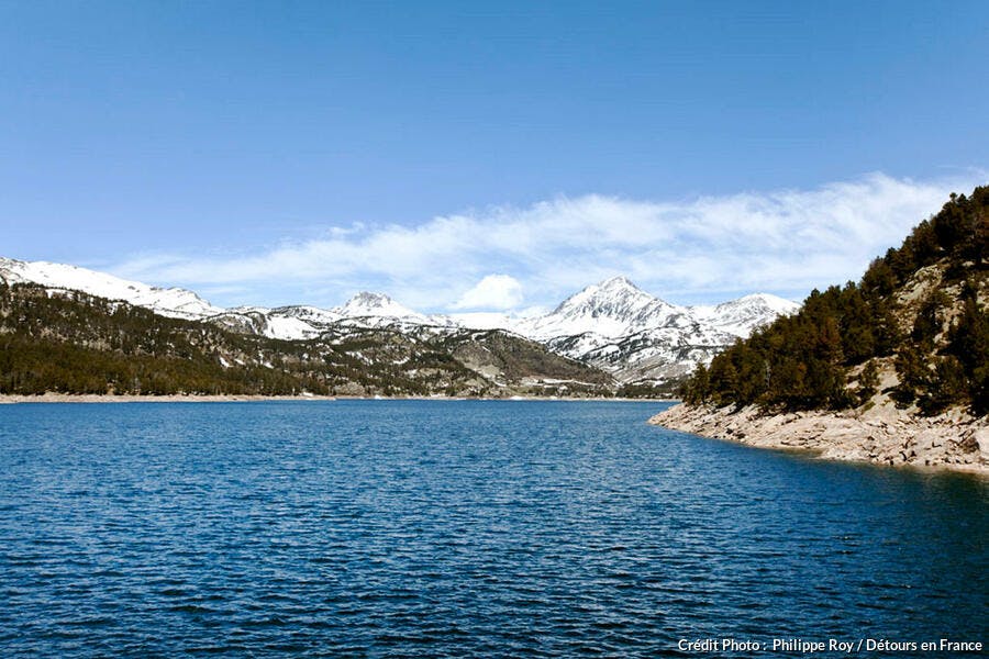 Le lac des Bouillouses, dans les Pyrénées