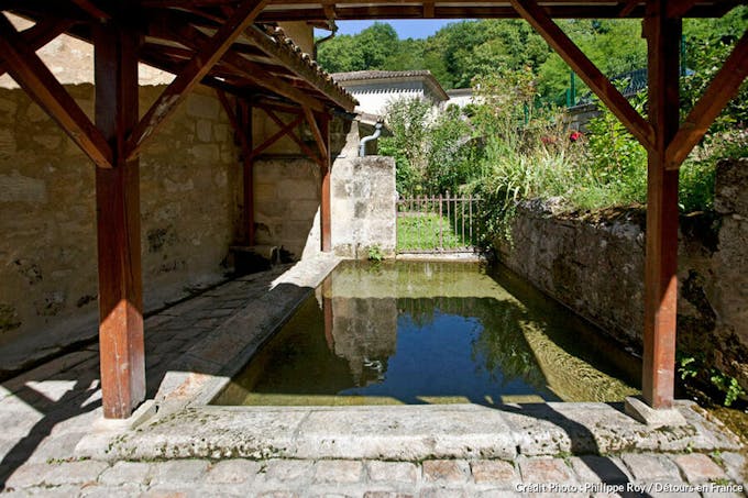 Le lavoir du hameau de Haut Langoiran en Gironde