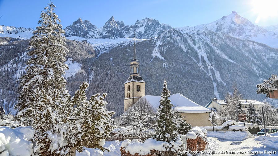 Eglise dans la vallée de Chamonix-Mont-Blanc