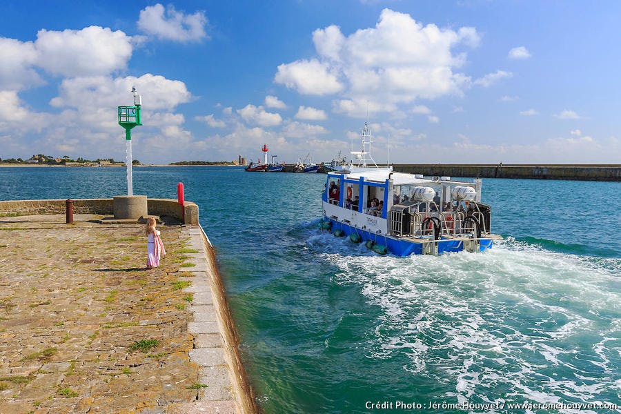 Départ en bateau vers l'île de Tatihou