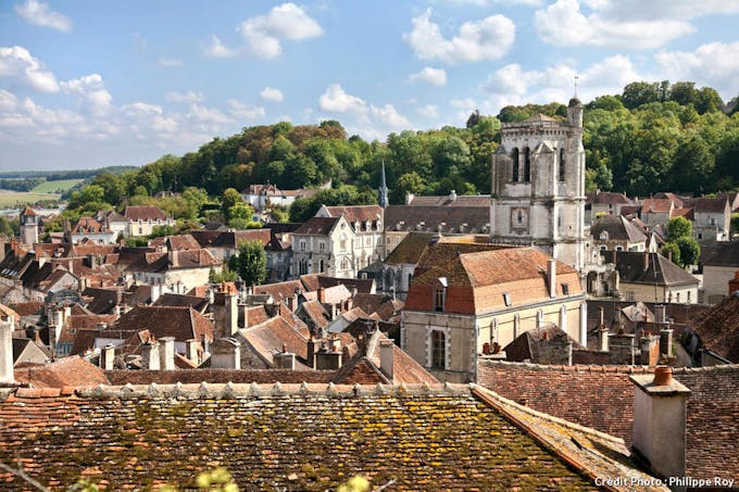 Les toits de Tonnerre, en Bourgogne