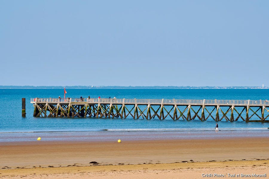La plage de l'Estacade, à Saint-Jean-de-Monts (Vendée)