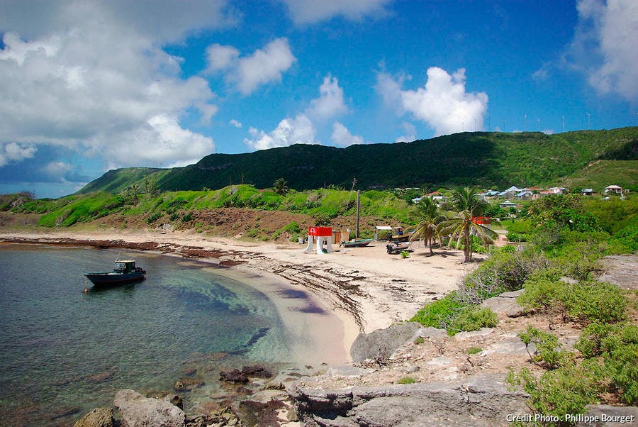 La plage de la Désirade, Guadeloupe