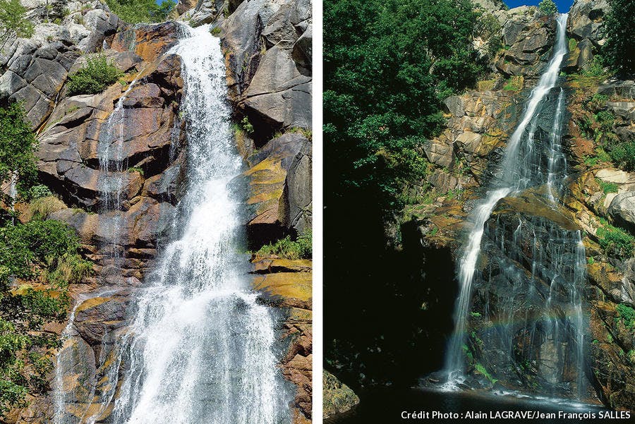 La cascade de Runes à Fraissinet-de-Lozère